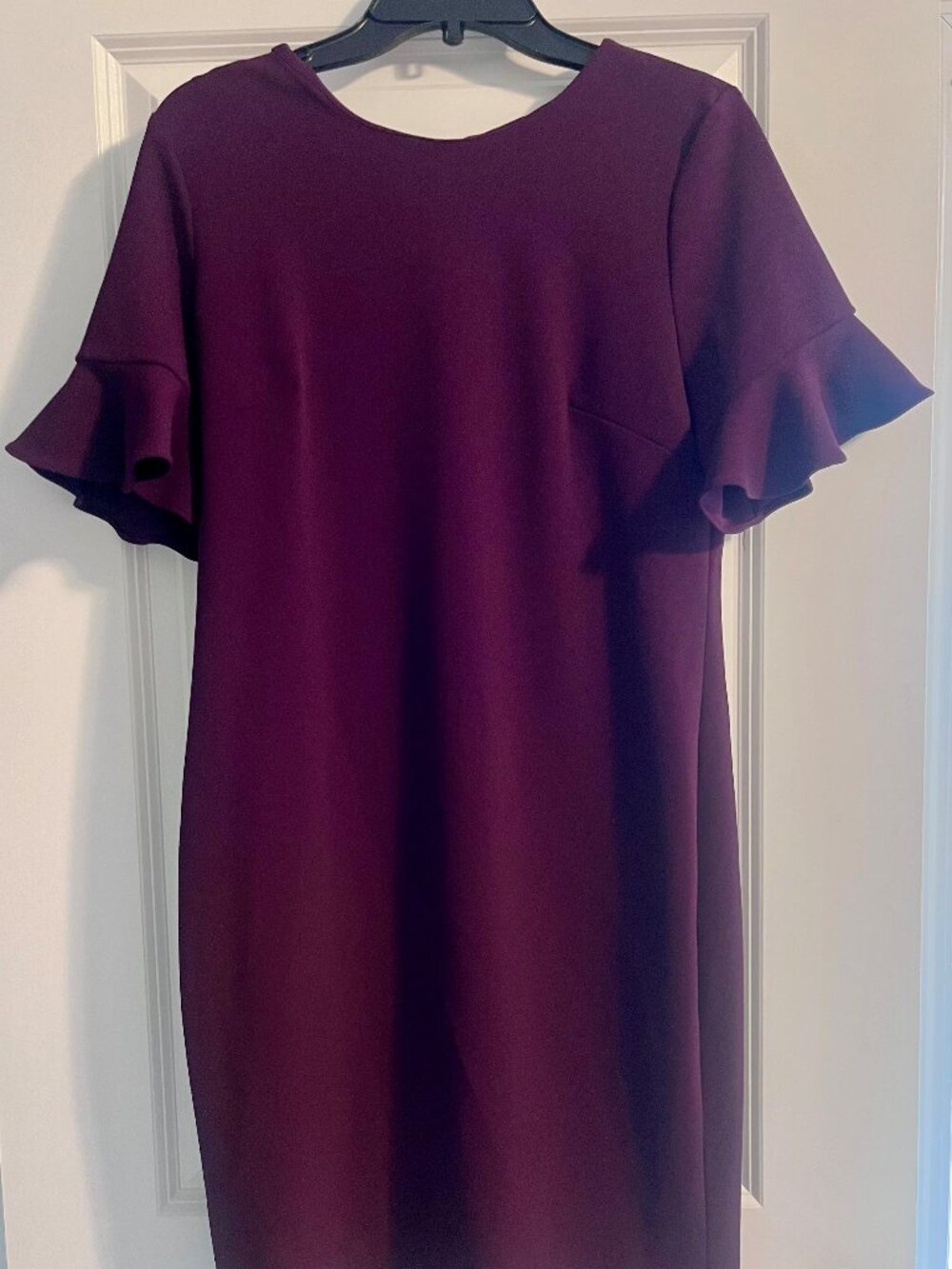 Calvin Klein Women's Flutter Sleeve Sheath Dress